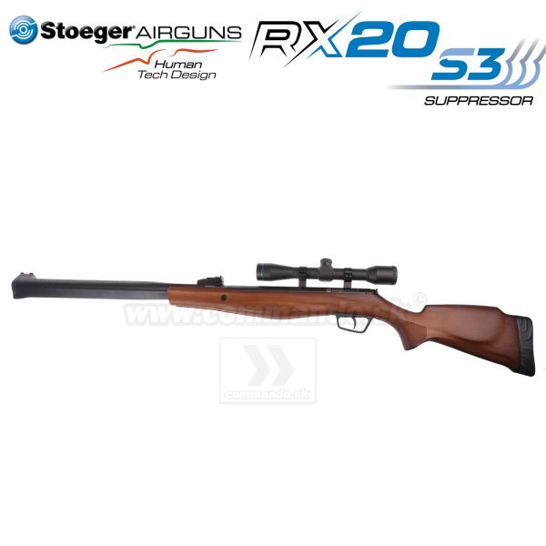 Vzduchovka STOEGER RX20 S3 Combo drevená pažba 4,5mm 17J