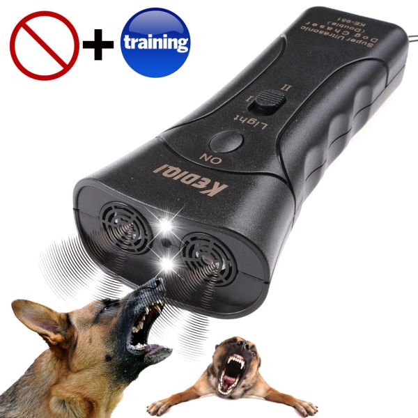 Super Ultrasonic prenosný odpudzovač psov a mačiek Dog Chaser Repeller