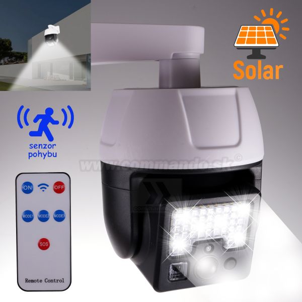 Bezpečnostná kamera LED SOLAR Monitoring Lamp 44 SMD LED