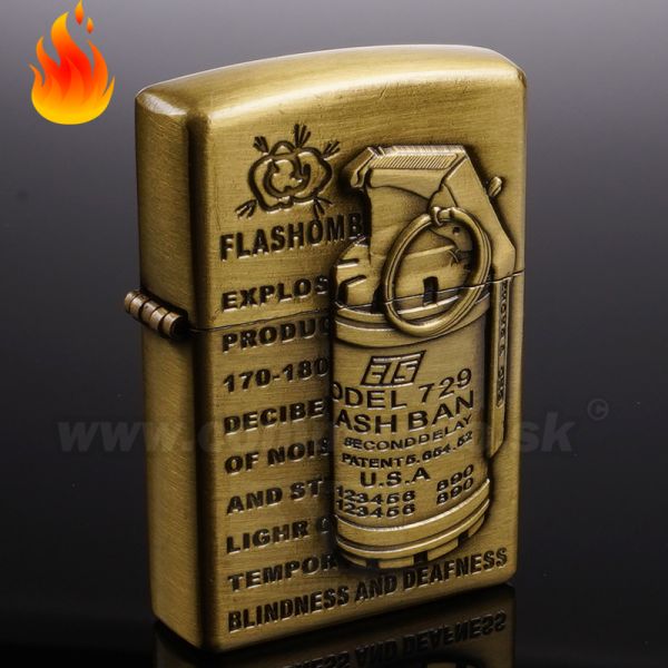 Benzínový zapaľovač Flashbomb Model 729