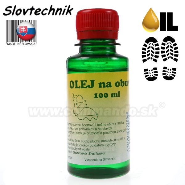 Slovtechnik OLEJ na obuv bezfarebný 100ml Slovakia