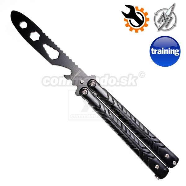 Motýlik ServiceMan Balisong 02204 Martinez Albainox Black