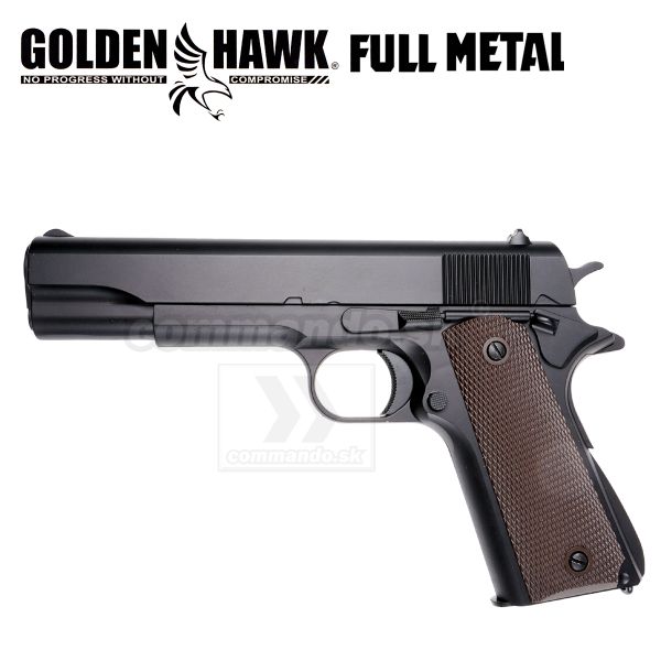 Airsoft Pistol Golden Hawk GE3003 1911 Metal Pistol Spring 6mm