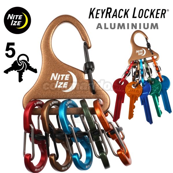 Kľúčenka KeyRack Locker® Aluminium Nite Ize® S-Biner