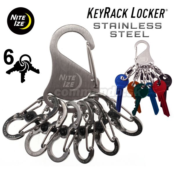 Kľúčenka KeyRack Locker® Stainless Steel Nite Ize® S-Biner