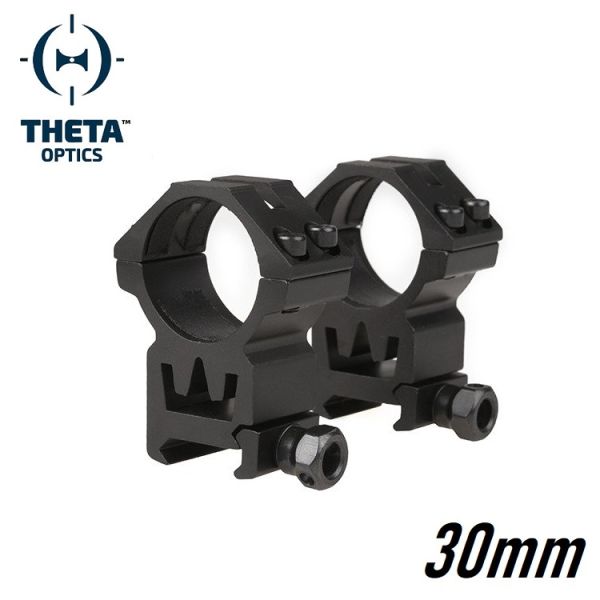 THETA Optics  Ø30mm Montážne krúžky 21/22mm High Mount Rings