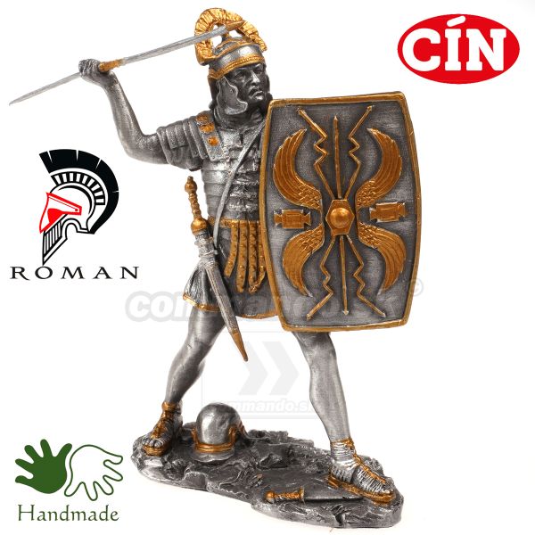 Ríman legionár cínový bojovník 10cm figúrka z cínu 708-8532