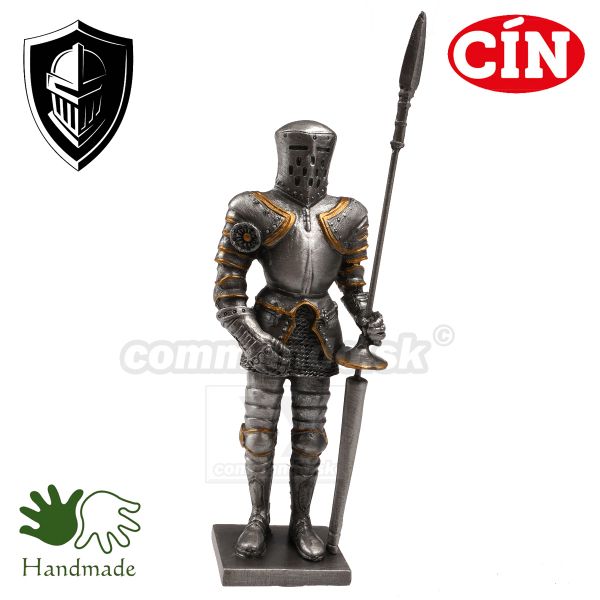 Rytier cínový bojovník 10cm figúrka z cínu 708-8706