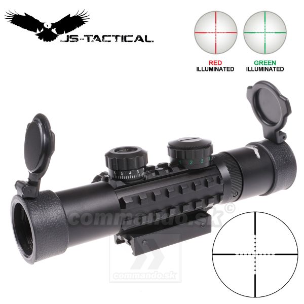 Puškohľad JS Tactical 3-9x26 Scope 21/22mm + 11mm Mil Dot