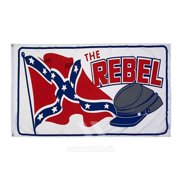 Zástava REBEL s čiapkou 100x150cm REBEL flag