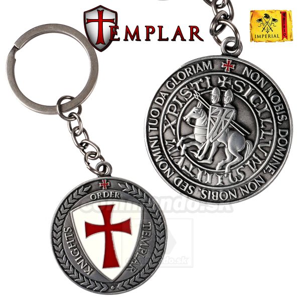 Templársky prívesok TEMPLAR Old Silver 16187