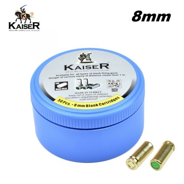 Poplašný náboj KAISER 8mm BLANK  50 ks