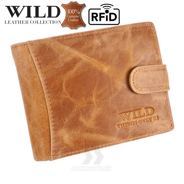 Peňaženka kožená WILD Things Only 5503 RFiD natural