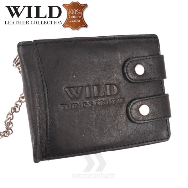 Peňaženka kožená WILD Things Only 5647 black