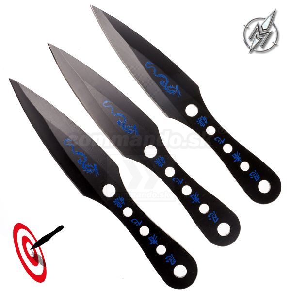 Night Fighter Vrhacie nože 3ks Throwing Knives 32037 Albainox