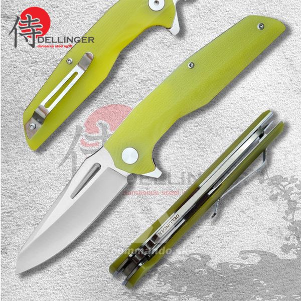 Zatvárací nôž DELLINGER Coyotte Flipper green 8CR14MOV