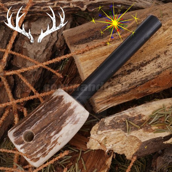 Red Deer Short Firesteel ferocerové kresadlo podpaľovač s parožím