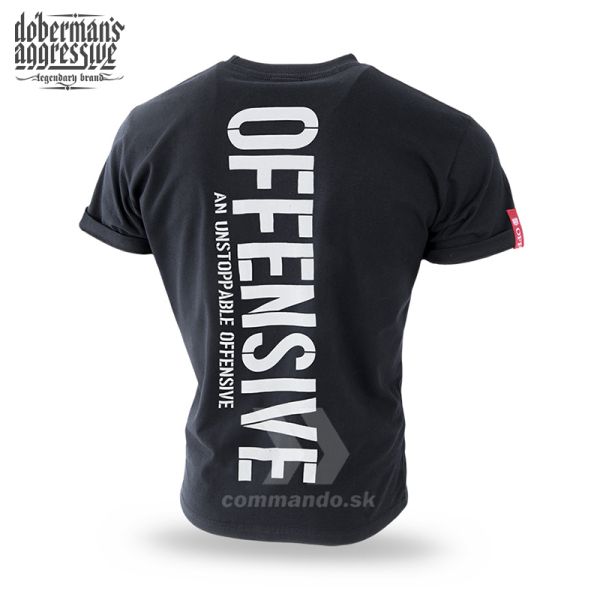 Doberman´s Aggressive tričko AN UNSTOPPABLE OFFENSIVE INFINITE čierne
