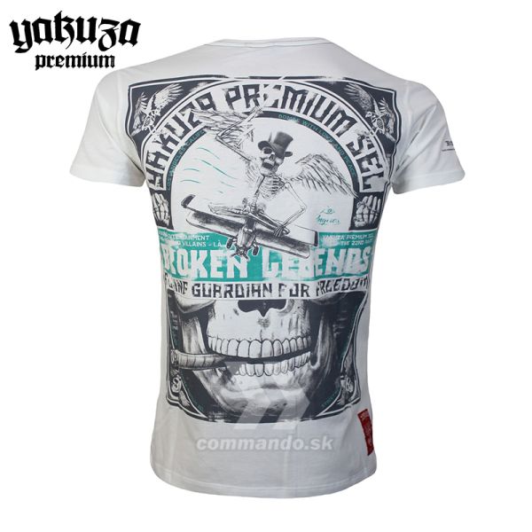 Yakuza Premium tričko BROKEN LEGENDS 3409 biele