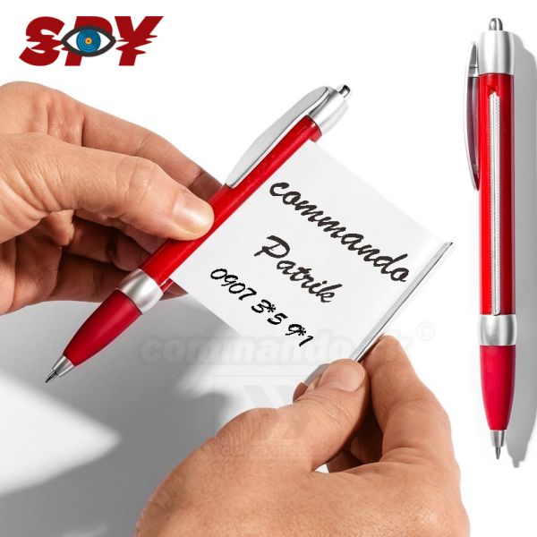 Ťahákové Pero červené skryté informácie po ruke Banner Pen Red