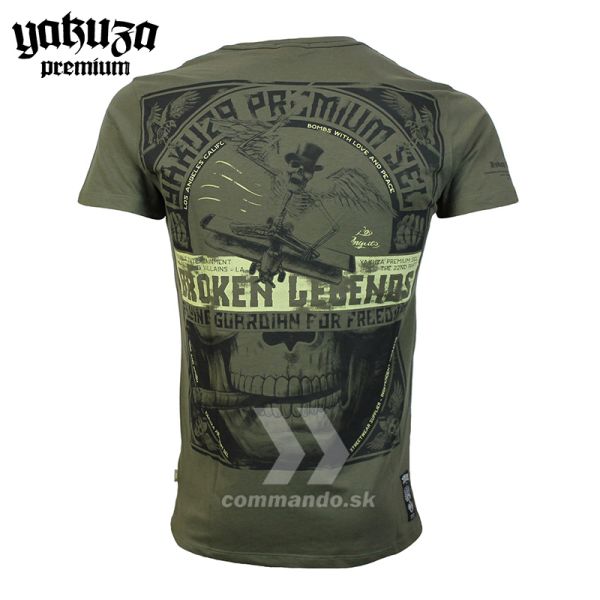 Yakuza Premium tričko BROKEN LEGENDS 3409 olivové