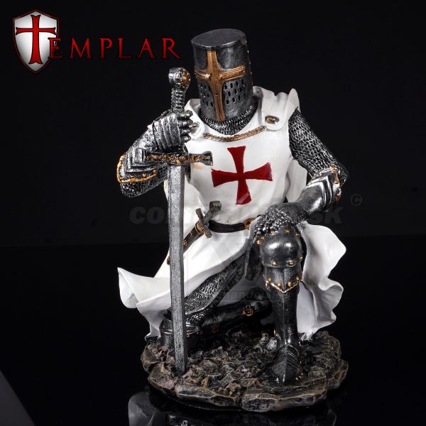 Templar Rytier v pokľaku po boji soška 18cm 766-7640