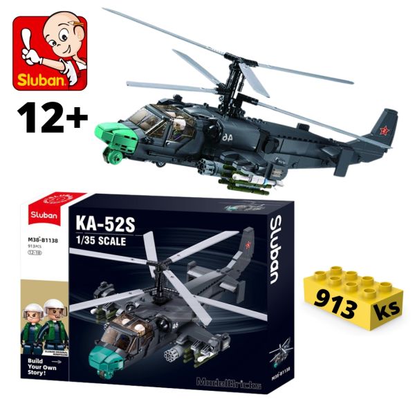 Stavebnica SLUBAN bojového vrtuľníka KA-52S M38-B1138