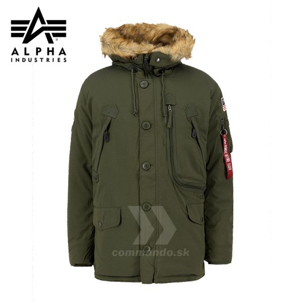 Alpha Industries Parka Polar Jacket dark green