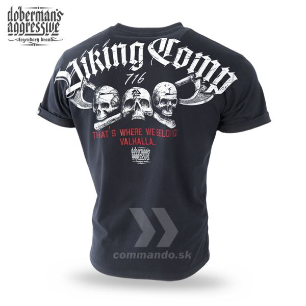 Doberman´s Aggressive tričko MY VALHALLA čierne