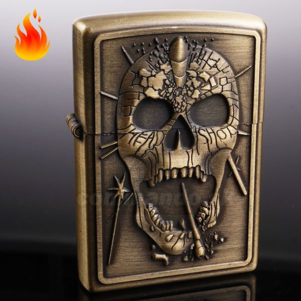 Jiantai Benzínový zapaľovač HEAD SHOT Ace Of Spades