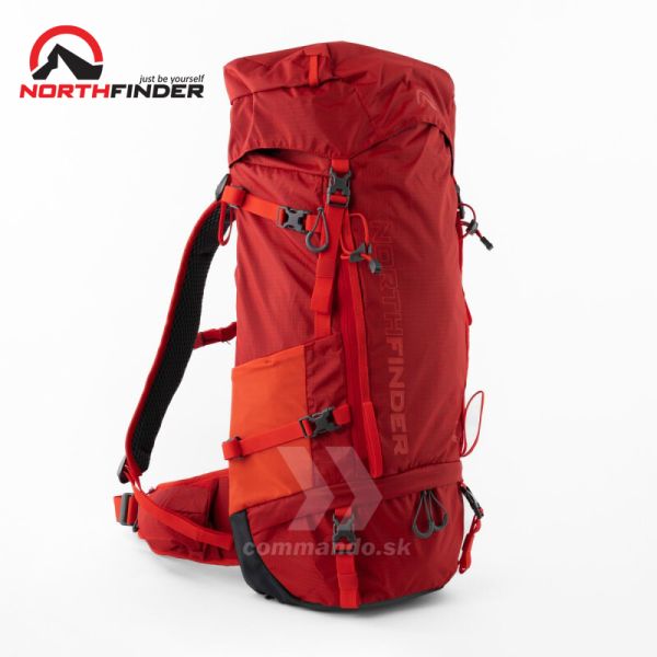 Northfinder turistický batoh 45l ANNAPURNA redorange