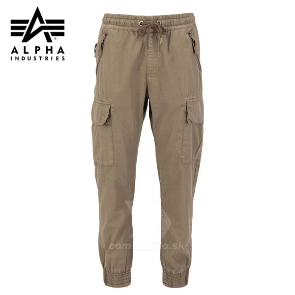 Alpha Industries Nohavice Ripstop Jogger taupe