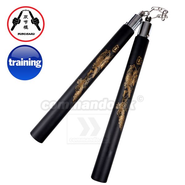 Nunčáky tréningové 989 Gold Dragon Training Nunchaku