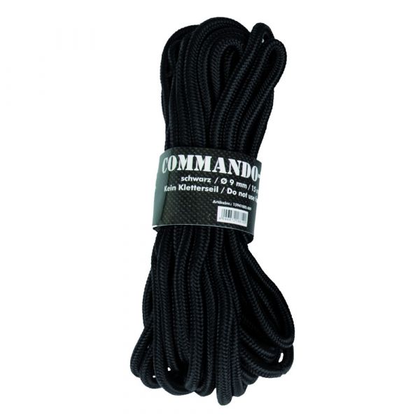 Lano Commando Seil 9mm x 15m - black