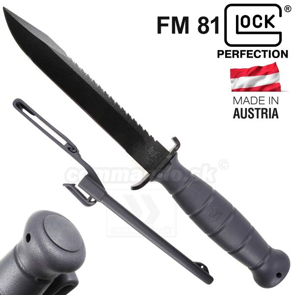 Bojový nôž Dýka Glock Model FM 81 Grey Sivá Tactical Knife