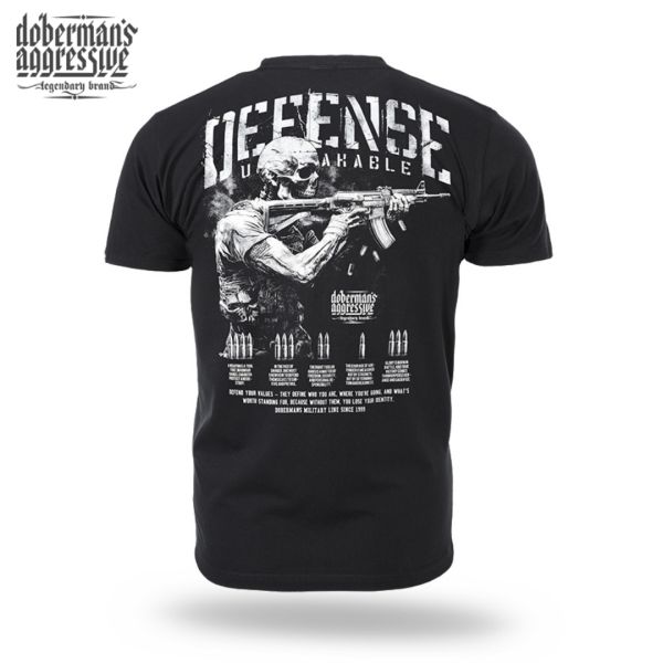 Doberman´s Aggressive tričko 377 DEFENSE UNBREAKABLE čierne