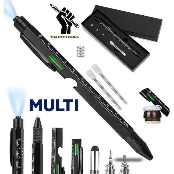 Taktické pero 9v1 Kubotan MultiTOOL Pen Set