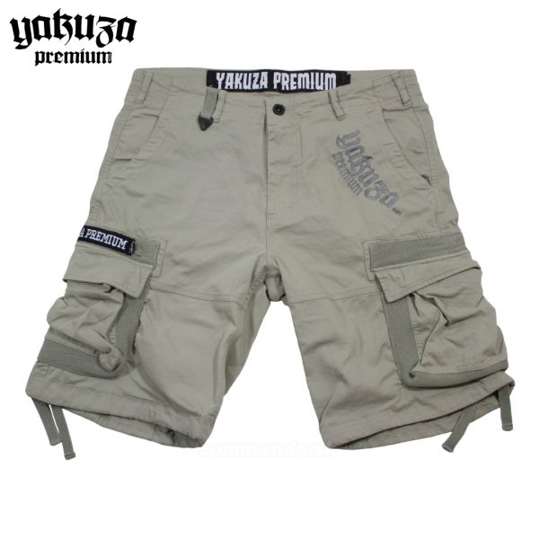 Yakuza Premium šortky cargo shorts 3850 svetlá oliva