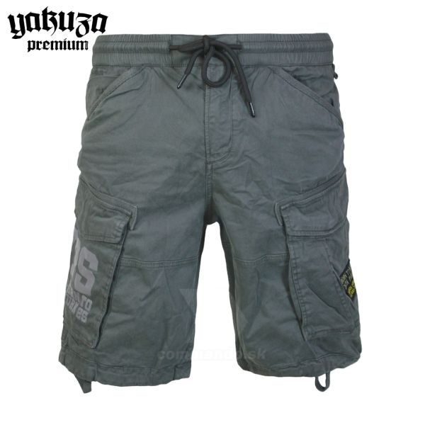 Yakuza Premium šortky cargo shorts 3851 tmavosivá