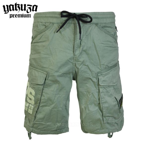 Yakuza Premium šortky cargo shorts 3851 olive