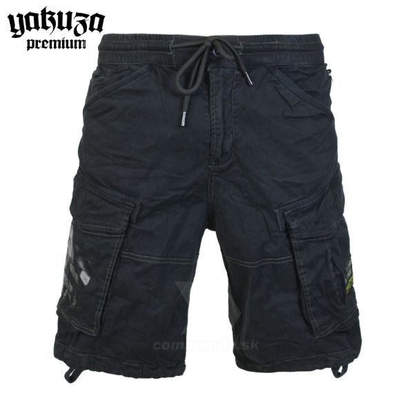 Yakuza Premium šortky cargo shorts 3851 black