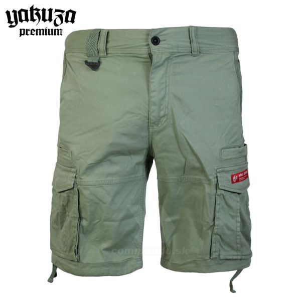 Yakuza Premium šortky cargo shorts 3852 olive