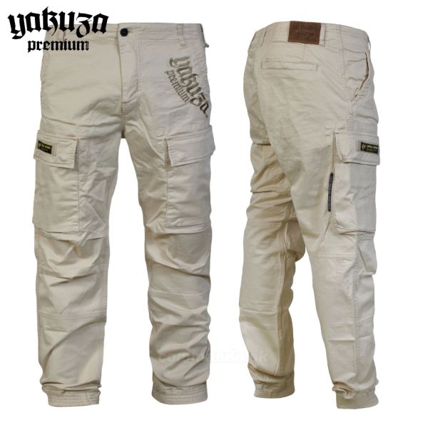 Yakuza Premium nohavice cargo pants 3854 beige