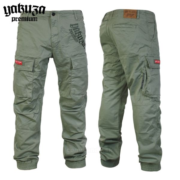 Yakuza Premium nohavice cargo pants 3854 oliv