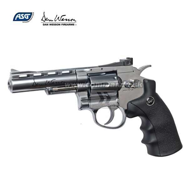 Airsoft Revolver Dan Wesson 4" Silver MB-S GNB CO2 6mm