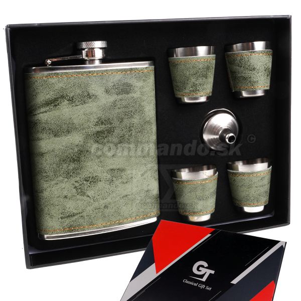 Likérka v súprave SET VIII Hip Flask Set 8 Oz