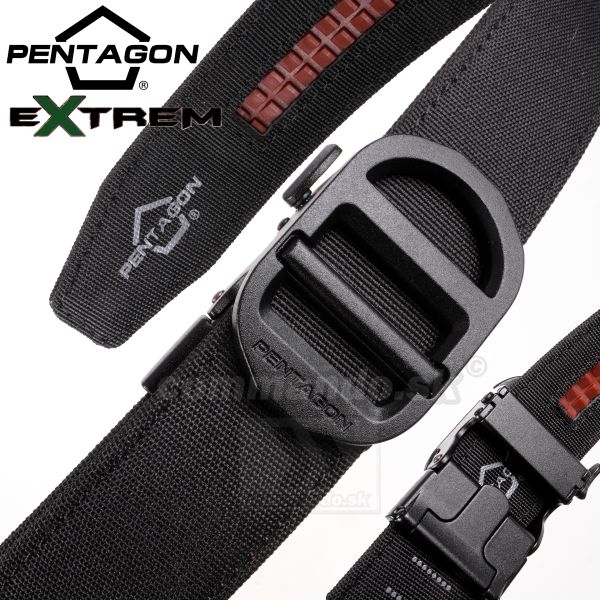 Pentagon CHUCK Rachet Belt super opasok 35mm čierny
