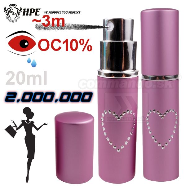 Obranný sprej DAMA PINK 20ml Stream Kaser Slzný sprej