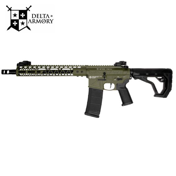 Airsoft  Delta Armory FREYA R15 gen.2 skeleton13", oliv