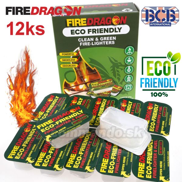 Eko podpaľovač ohňa FireDragon 12x27g fuel tabs BCB CN369